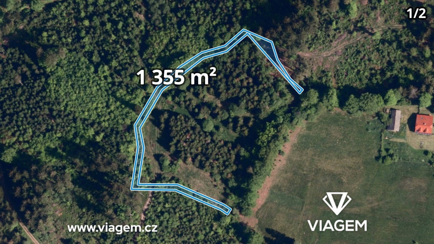 Prodej lesa 4 836 m²