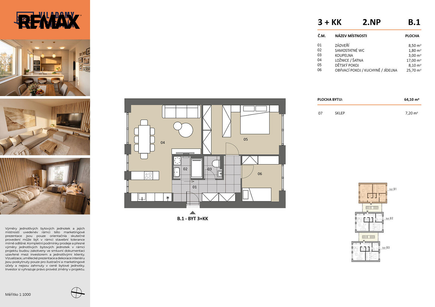 Prodej bytu 3+kk 68 m² – fotografie 3