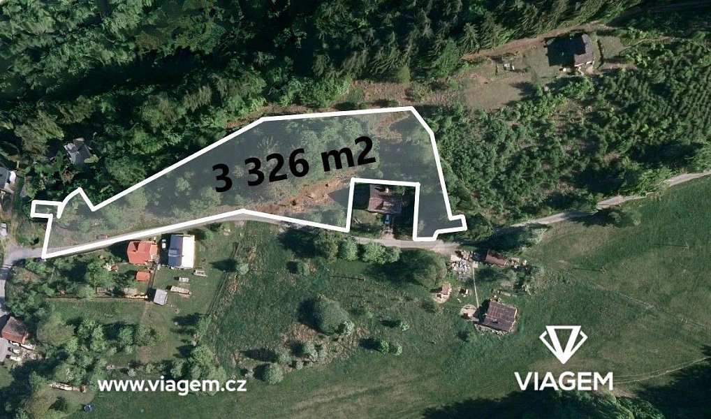 Prodej zahrady 1 839 m², Horní Bečva, okres Vsetín
