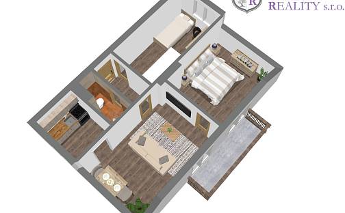 Prodej bytu 3+1 57 m², V zahrádce, Bernartice, okres Písek