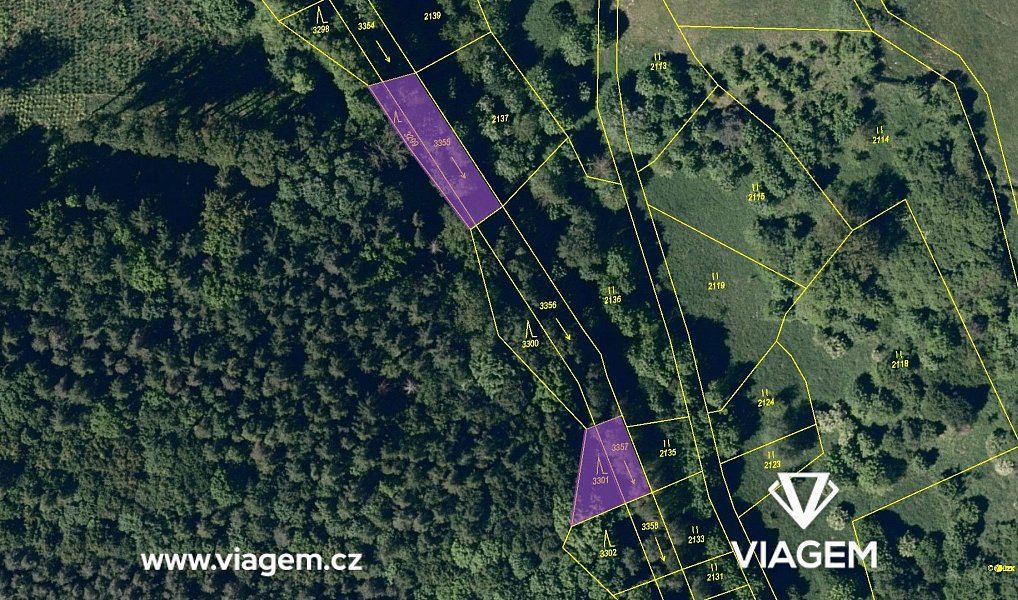 Prodej lesa 2 135 m², Lhota – náhled fotky 4