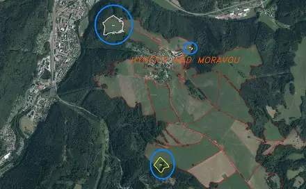 Prodej pole 53 256 m², Hanušovice - Hynčice nad Moravou, okres Šumperk