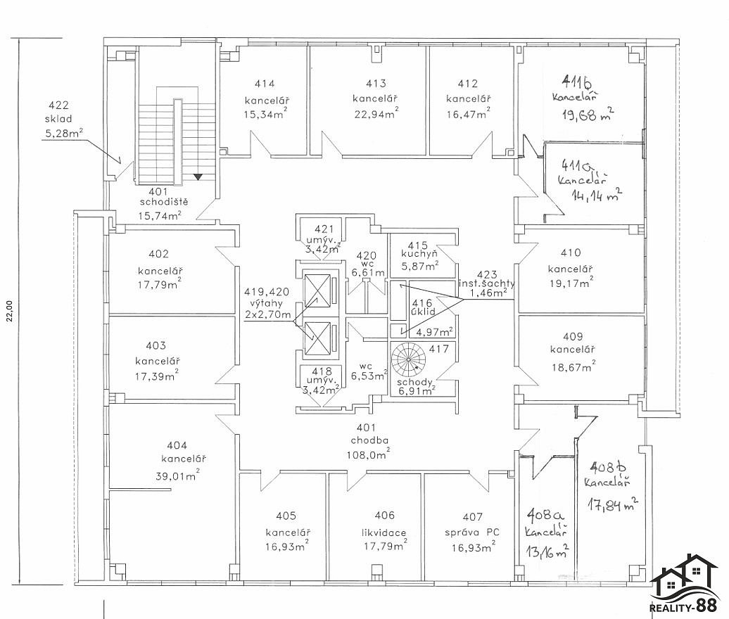 Pronájem kanceláře 18 m² – fotografie 5
