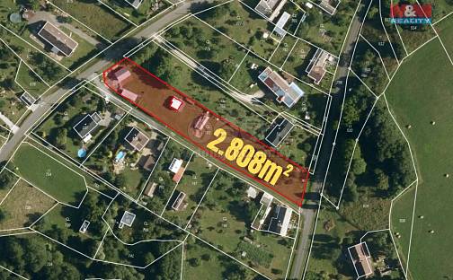 Prodej stavebního pozemku 2 808 m², Hradec-Nová Ves, okres Jeseník