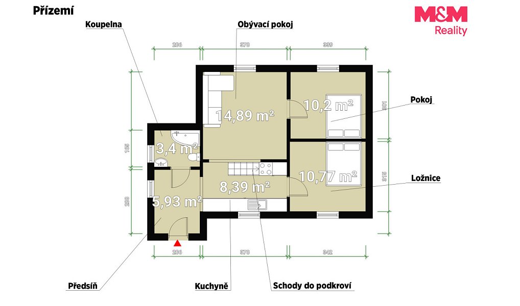 Prodej domu 100 m² s pozemkem 490 m², Dešenice – náhled fotky 18