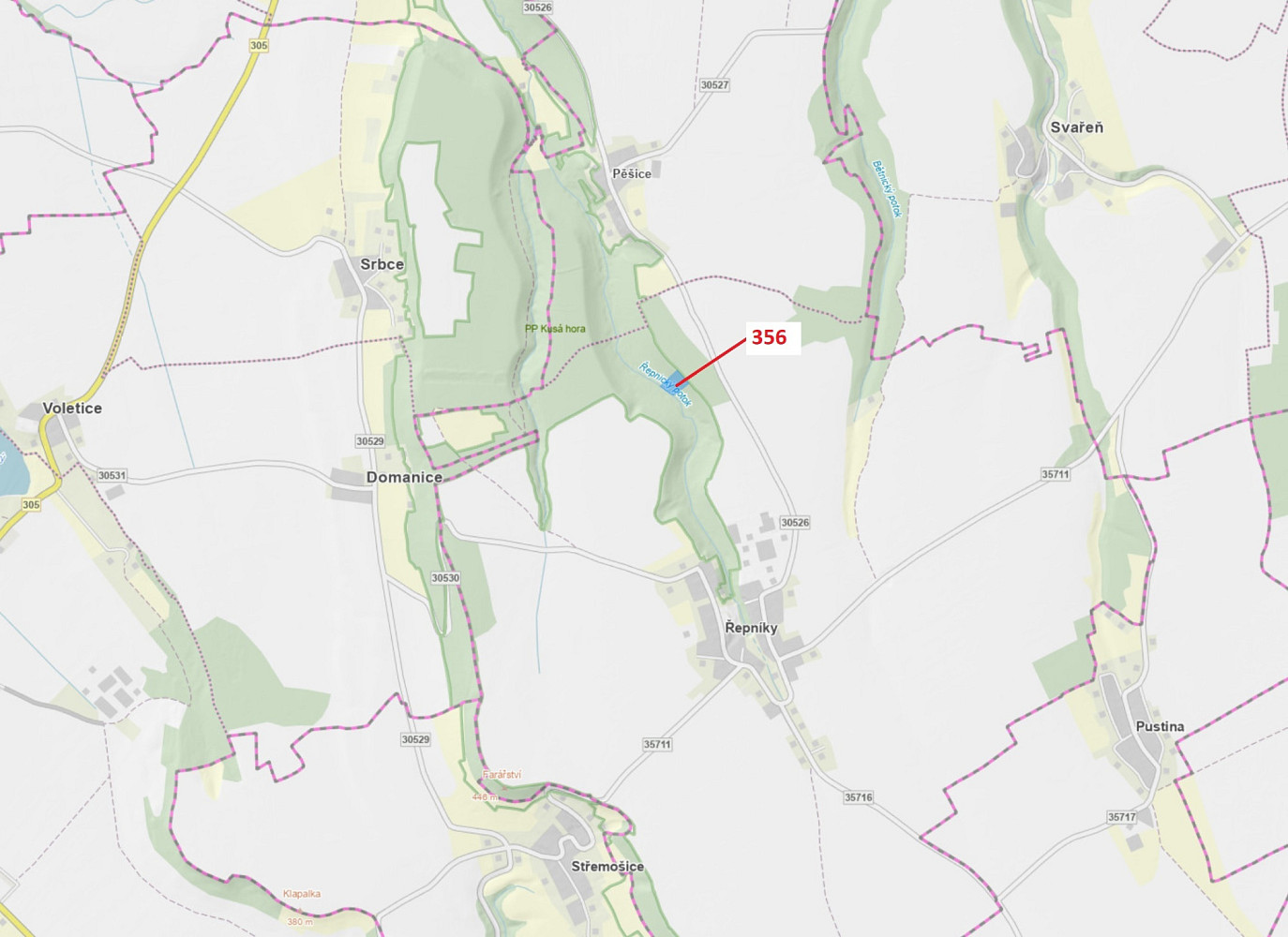 Dražba lesa 6 762 m²