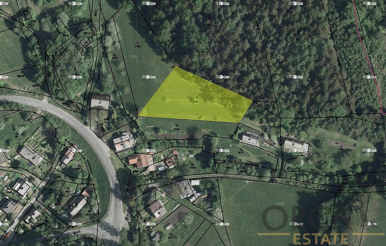 Prodej louky 1 399 m²