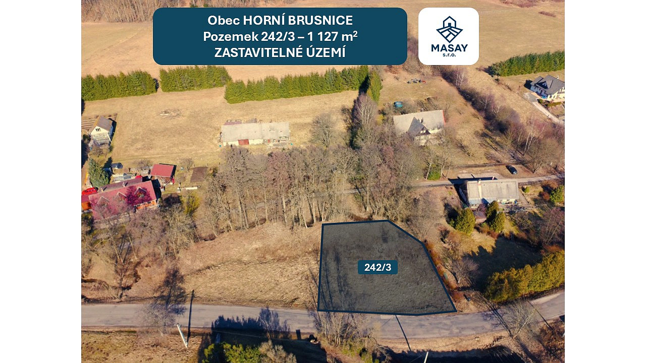 Prodej stavebního pozemku 1 127 m² – fotografie 3