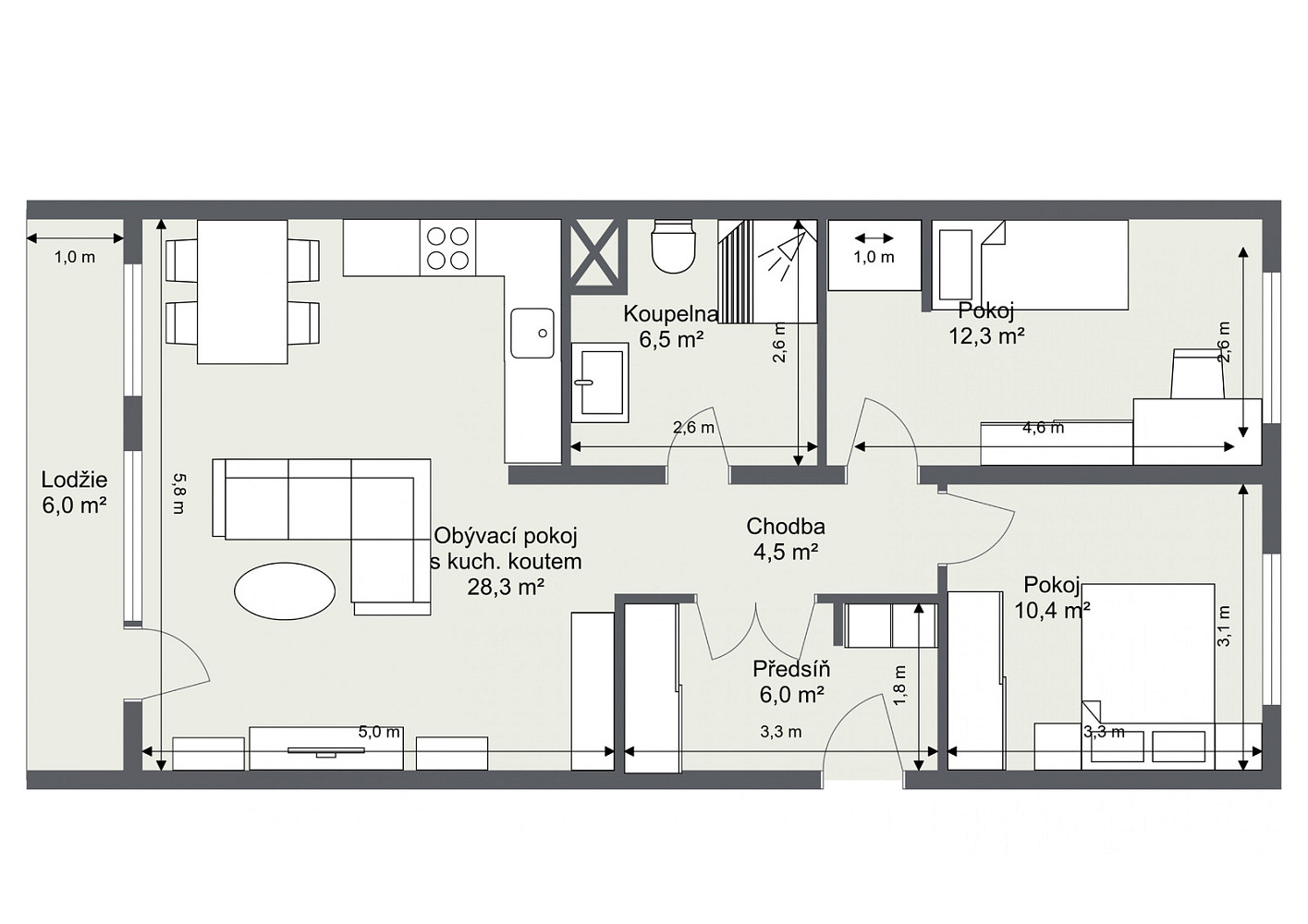 Prodej bytu 3+kk 75 m² — photo 4