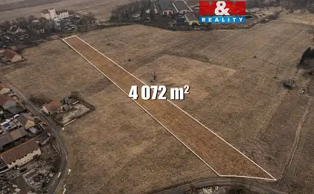 Prodej stavebního pozemku 4 072 m², Chodouny, okres Litoměřice