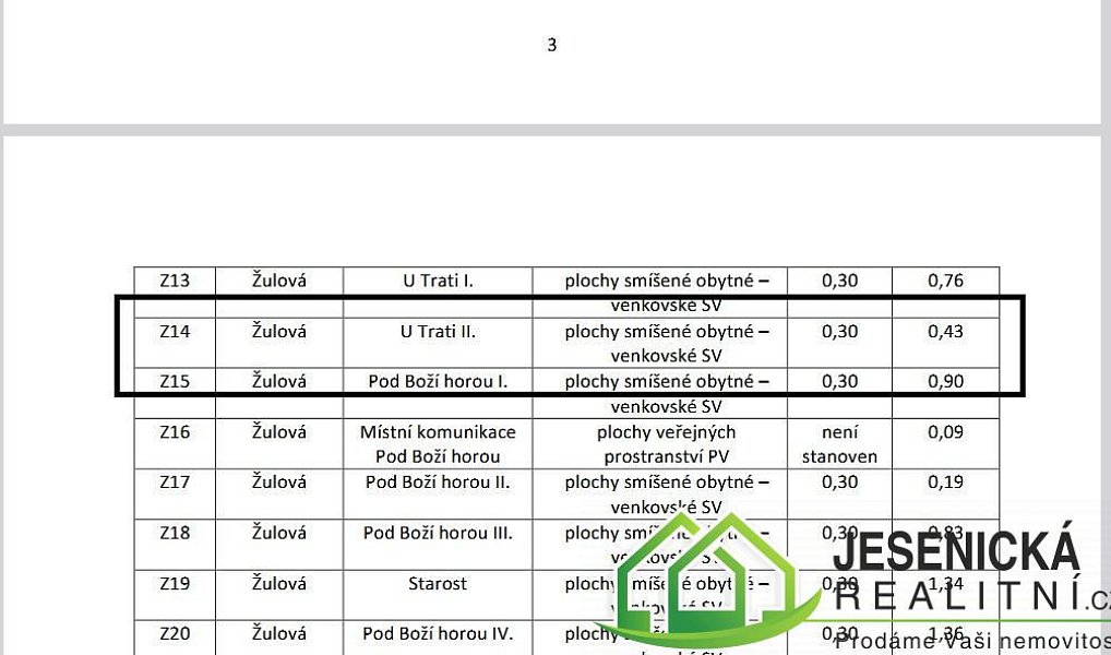 Prodej stavebního pozemku 2 119 m², Žulová – náhled fotky 15