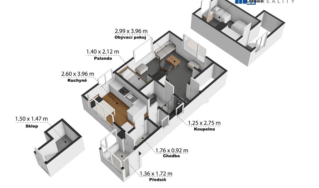 Prodej chaty/chalupy 44 m² s pozemkem 443 m², Moldava – náhled fotky 4