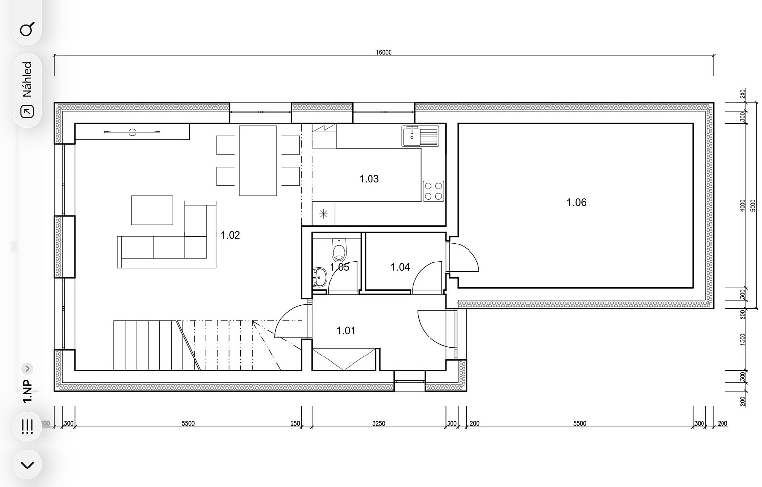 Prodej stavebního pozemku 1 044 m² – pohled 4