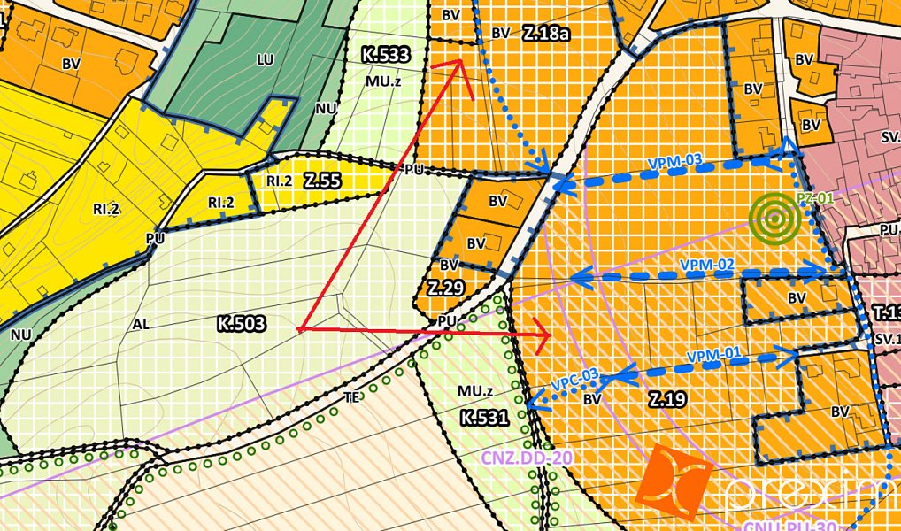 Prodej stavebního pozemku 2 093 m², Mezouň – náhled fotky 3