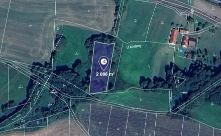 Prodej louky 1 043 m², Kasejovice, okres Plzeň-Jih