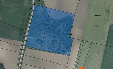 Prodej pozemku 3 320 m², Chržín, okres Kladno