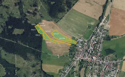 Prodej pole 29 881 m², Žďárná, okres Blansko