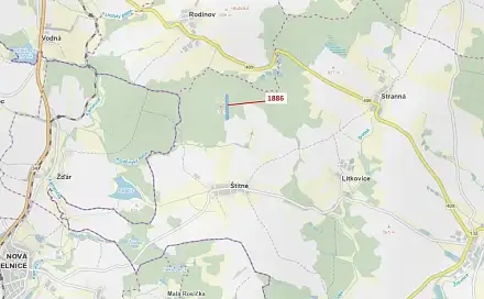 Dražba lesa 19 314 m², Rodinov