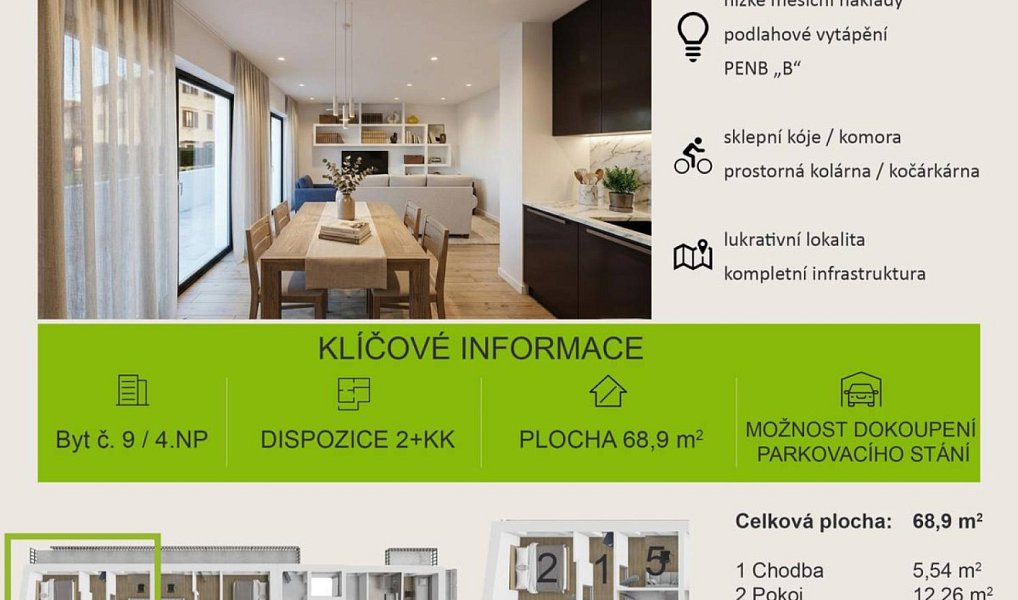 Prodej bytu 2+kk 69 m², Drnovice – náhled fotky 16