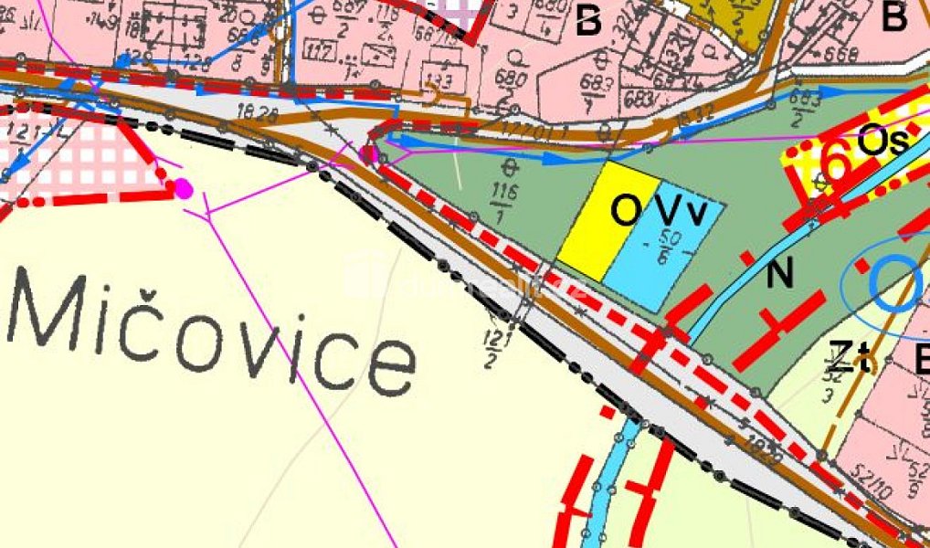 Prodej stavebního pozemku 964 m², Mičovice – náhled fotky 3