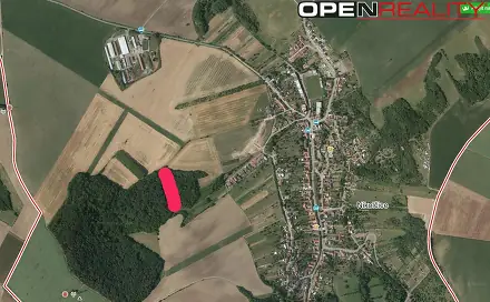 Prodej lesa 2 950 m², Nikolčice, okres Břeclav