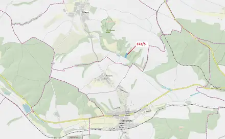 Dražba lesa 7 060 m², Senomaty