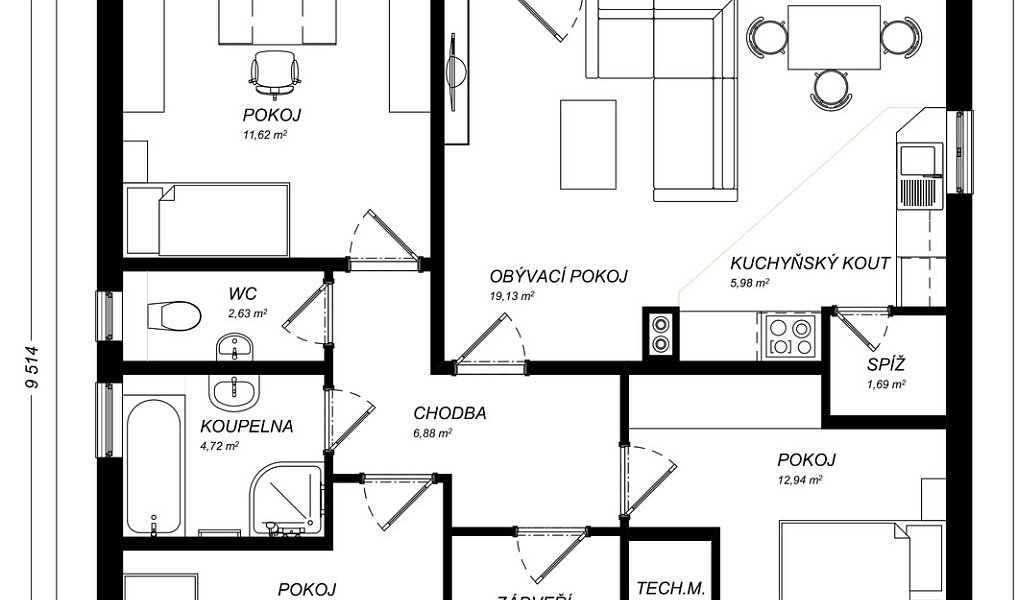 Prodej domu 83 m² s pozemkem 1 m², Ostrava – náhled fotky 6