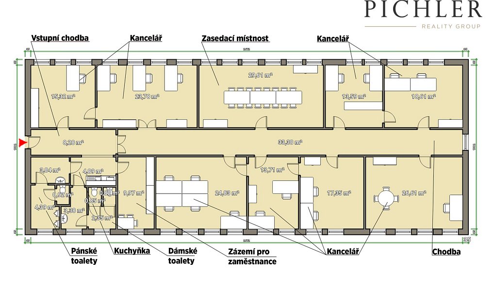 Pronájem kanceláře 255 m², Plzeň – náhled fotky 3