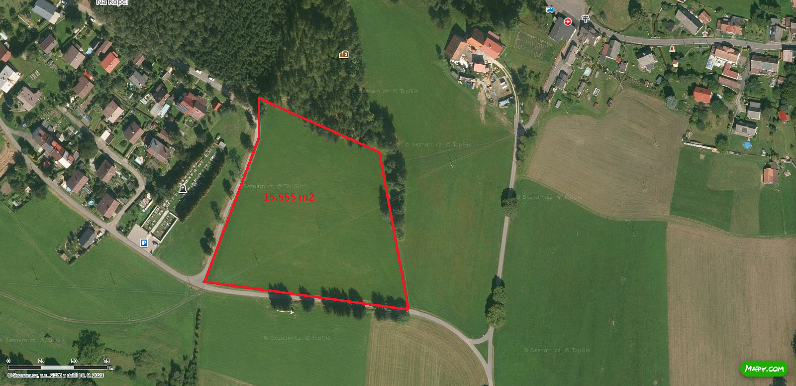 Prodej stavebního pozemku 15 555 m² – fotografie 2