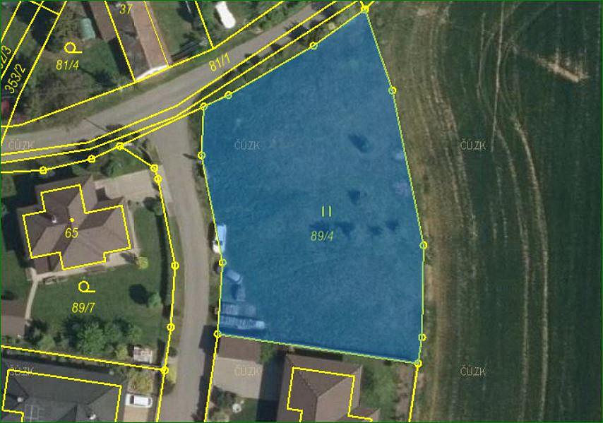 Prodej stavebního pozemku 1 454 m² – pohled 5