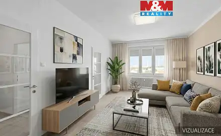 Prodej bytu 2+1 52 m², Štefánikova, Kralupy nad Vltavou - Lobeček, okres Mělník