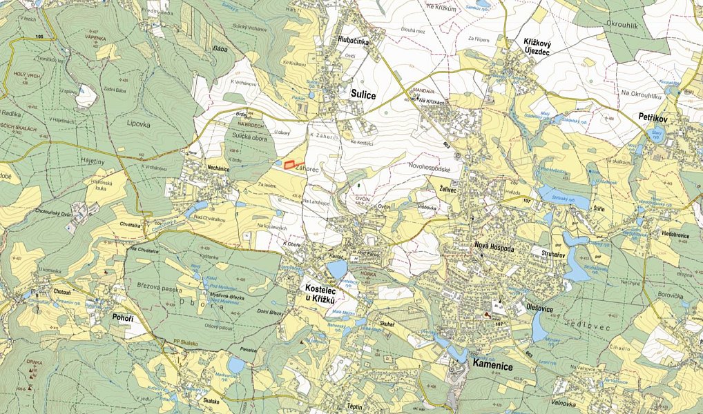 Prodej pole 8 524 m², Sulice – náhled fotky 2