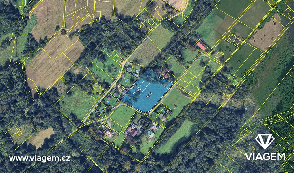 Prodej zahrady 4 394 m², Doubrava – náhled fotky 4