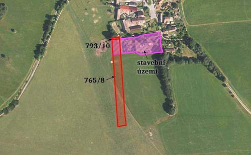 Prodej stavebního pozemku 4 514 m², Plánice, okres Klatovy