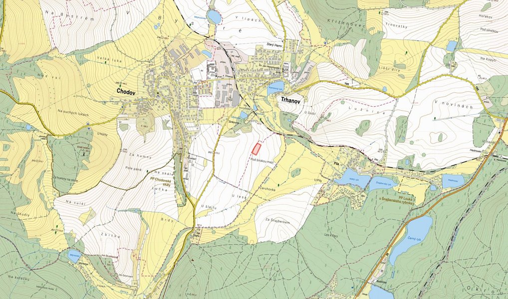 Prodej pole 4 463 m², Chodov – náhled fotky 2