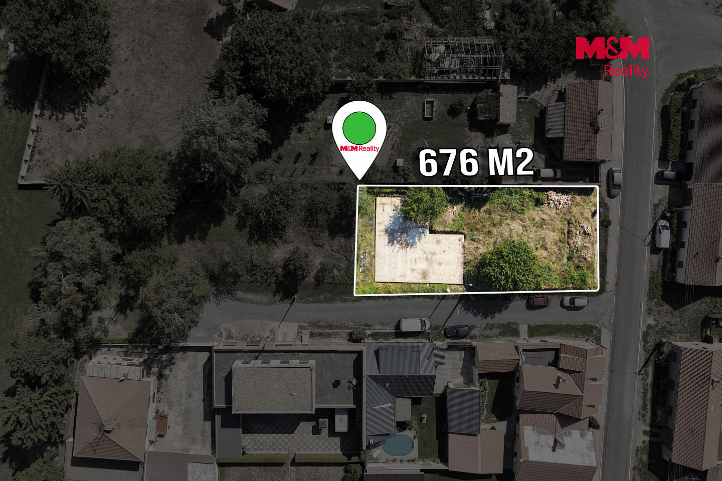 Prodej stavebního pozemku 676 m² – fotografie 3
