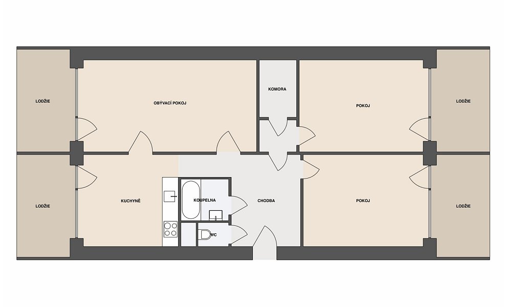 Prodej bytu 3+1 99 m², Hradec Králové – náhled fotky 30