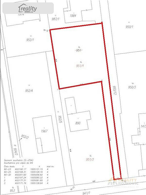 Prodej stavebního pozemku 848 m² – další