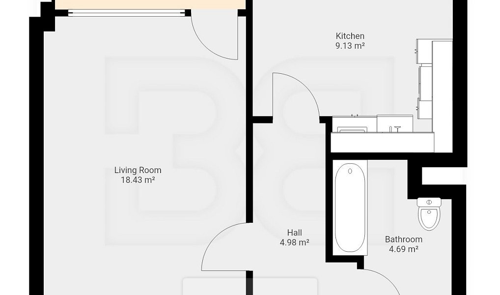 Pronájem bytu 1+1 43 m², Žatec – náhled fotky 3