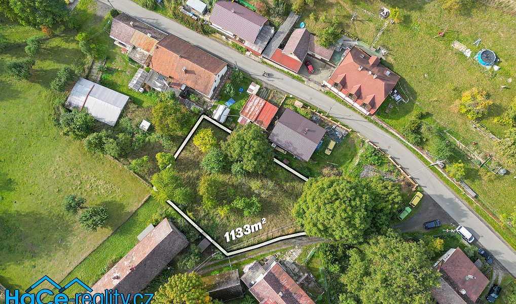 Prodej stavebního pozemku 1 133 m², Vamberk – náhled fotky 2