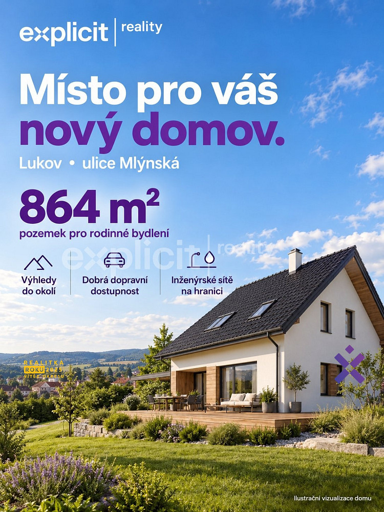 Prodej stavebního pozemku 864 m²