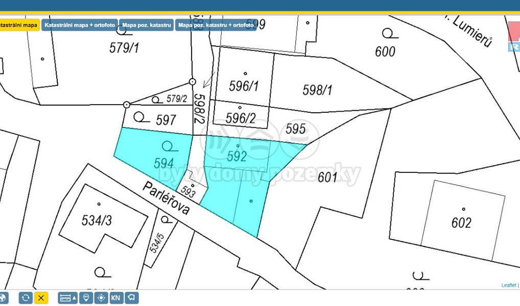 Prodej stavebního pozemku 148 m², Samotišky – náhled fotky 6