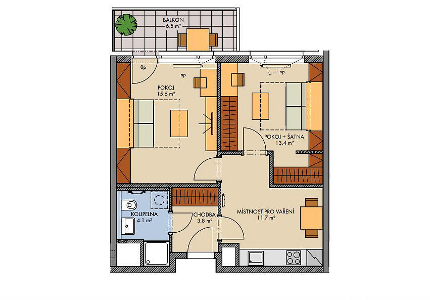 Prodej bytu 2+1 51 m² – fotografie 4