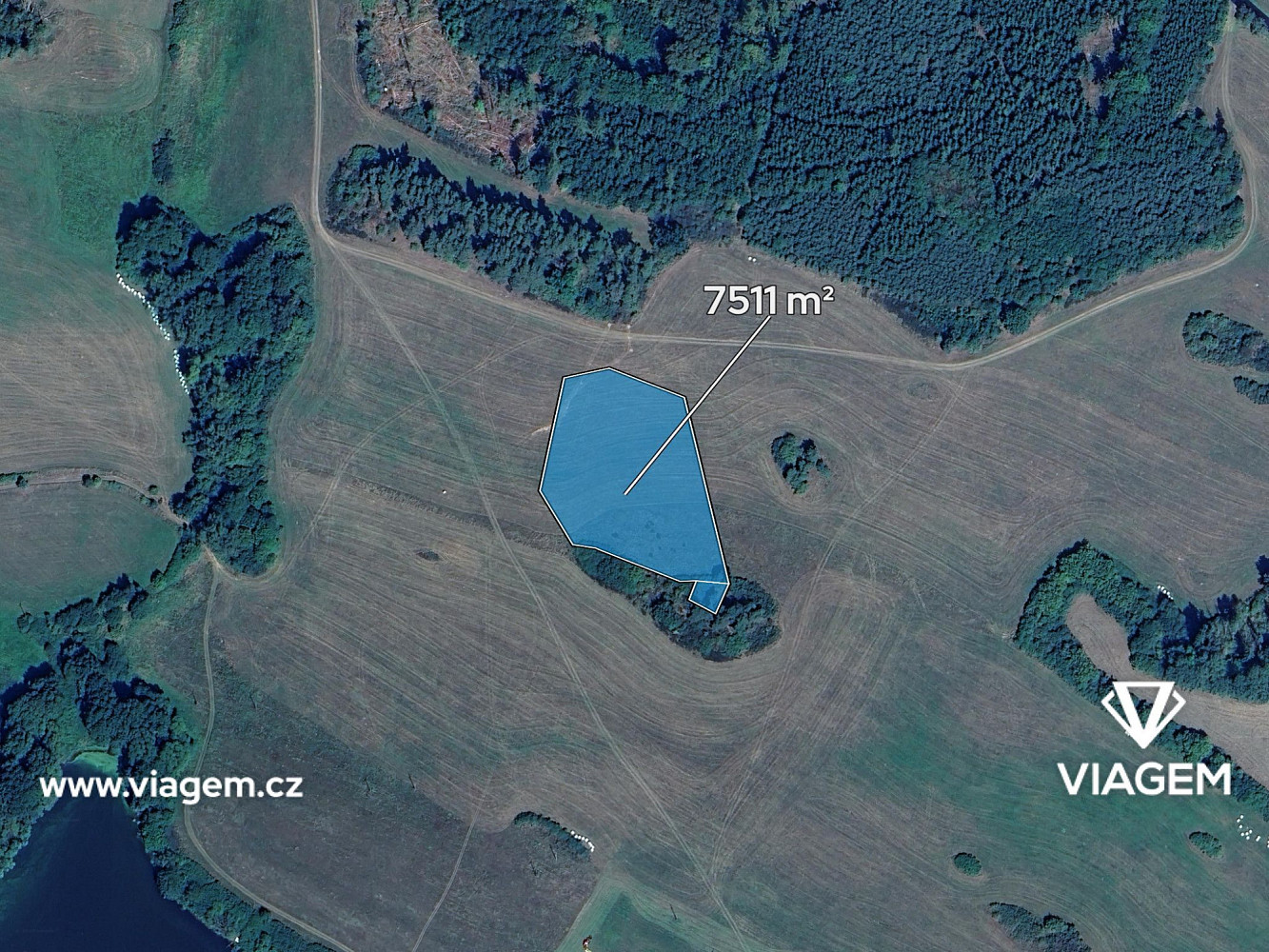 Pole 7 511 m², Podíl 11 % o výměře 835 m² – pohled 2