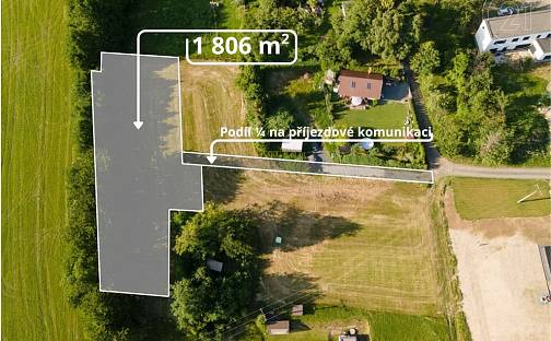 Prodej stavebního pozemku 1 806 m², Tichá, okres Nový Jičín
