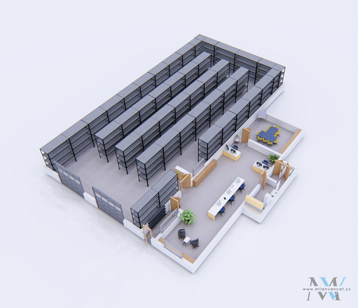 Pronájem skladovacích prostor 715 m² – fotografie 2