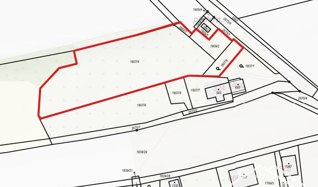 Prodej stavebního pozemku 3 841 m², Kouřim – náhled fotky 3