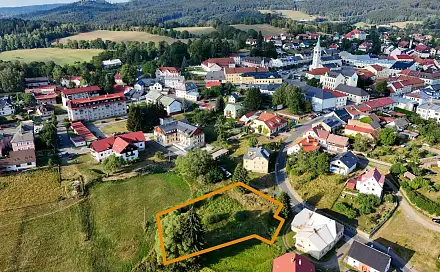 Prodej stavebního pozemku 1 662 m², Nerudova, Kašperské Hory, okres Klatovy