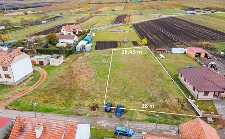 Prodej stavebního pozemku 1 804 m², Březí, okres Břeclav
