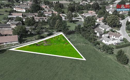 Prodej stavebního pozemku 1 496 m², Borovany - Vrcov, okres České Budějovice
